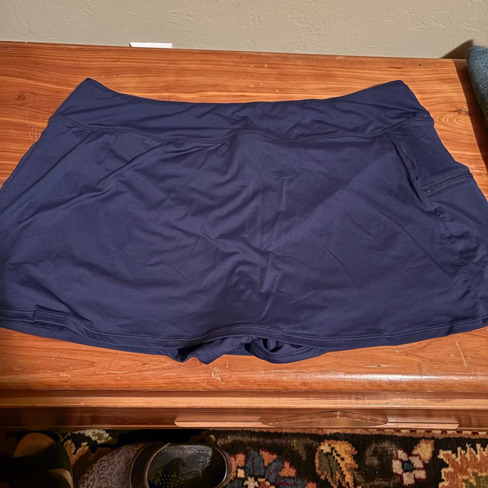 Beach House navy swim skort.